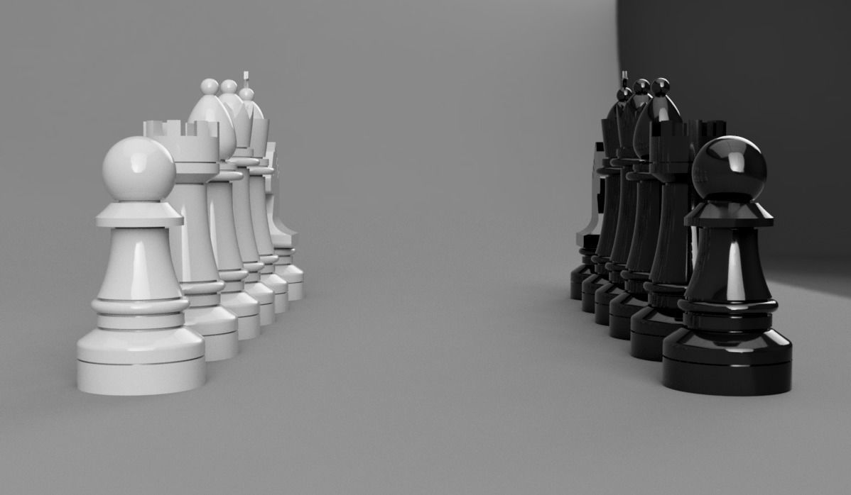 Chess parts type 1  3D model_2