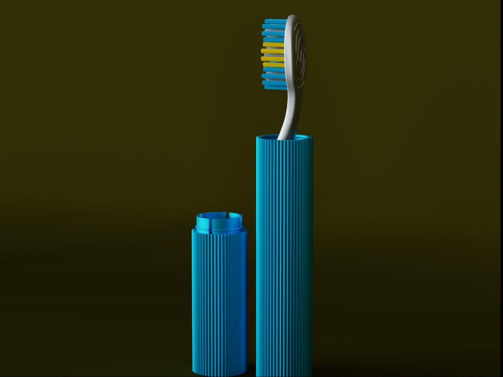 Travel Tooth brush Case 2 3D print model_5
