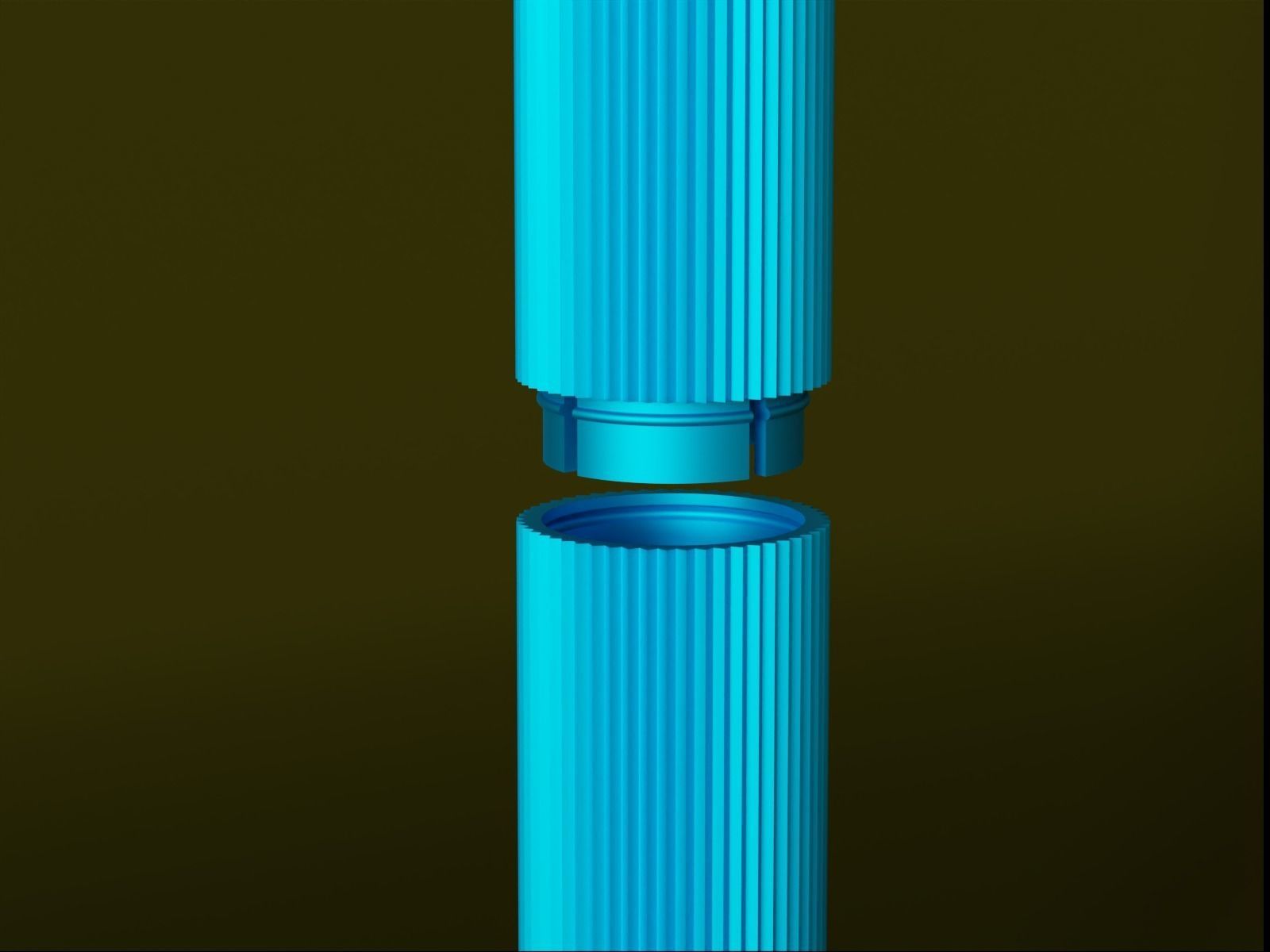 Travel Tooth brush Case 2 3D print model_2