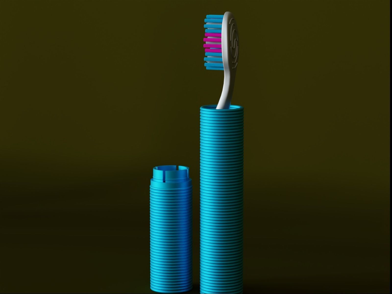 Travel Tooth brush Case 03 3D print model_5