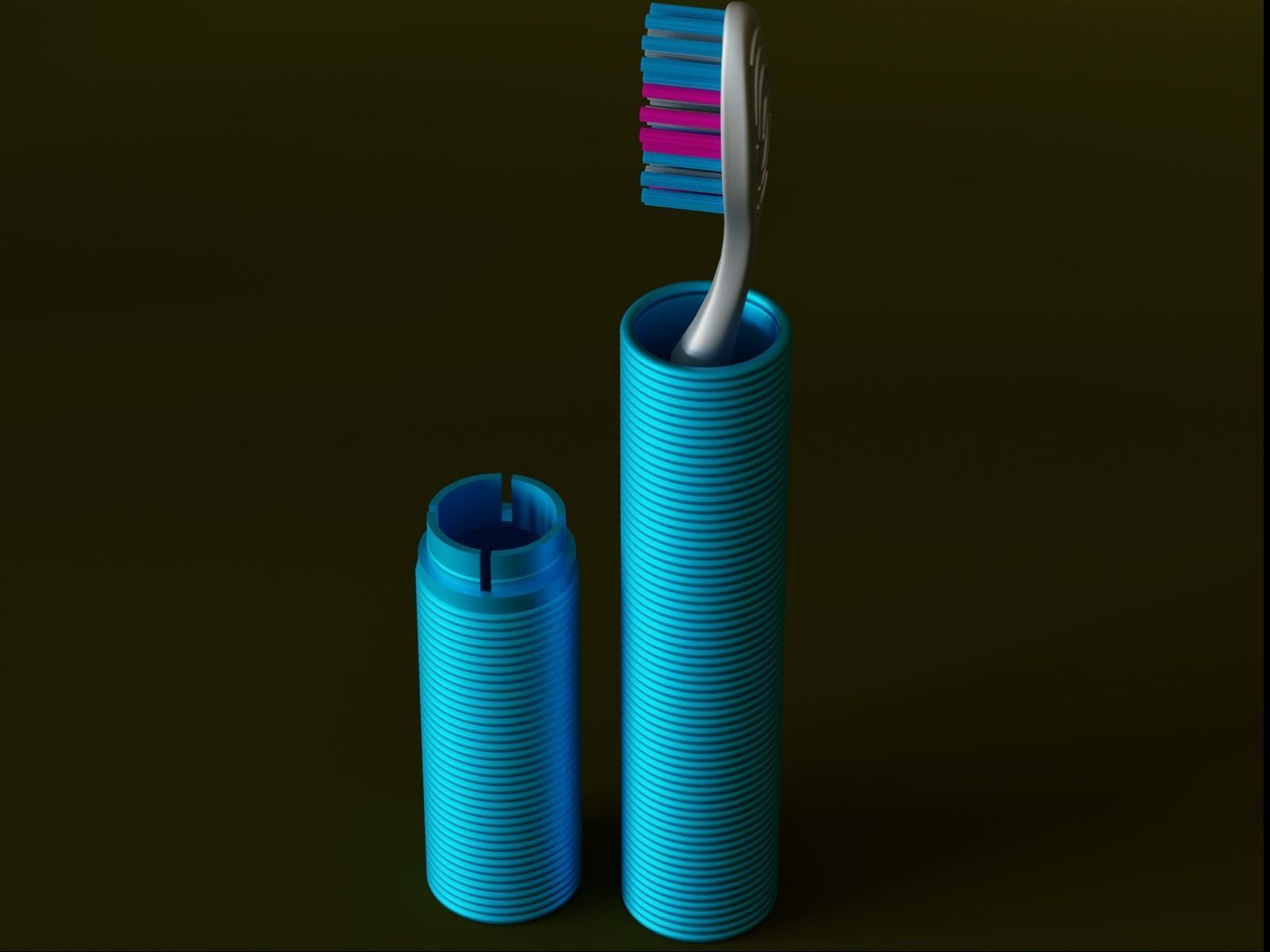 Travel Tooth brush Case 03 3D print model_6