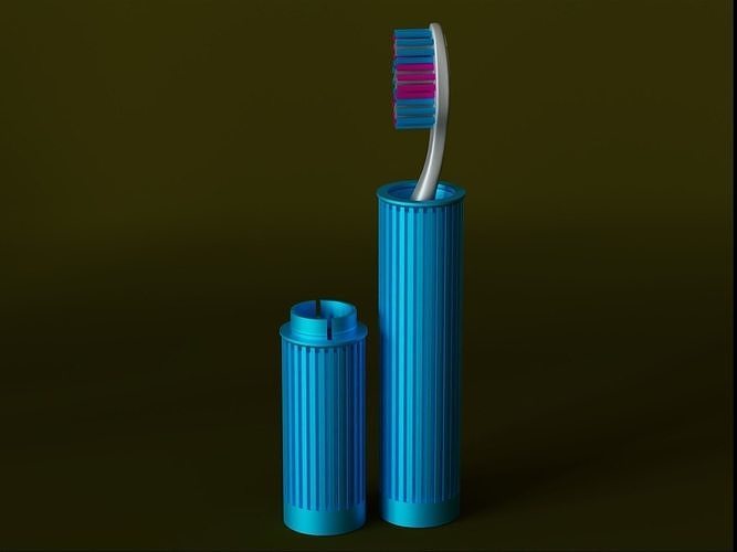 Travel Tooth brush Case 04 3D print model