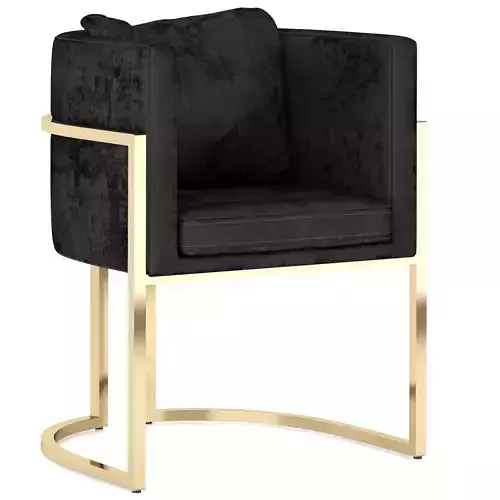 Chloe Glamur black  gold chair