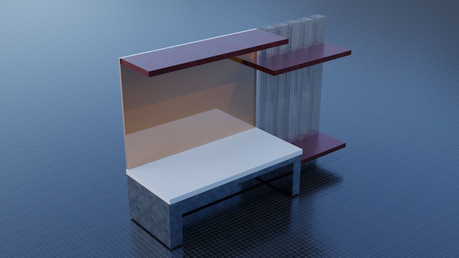 PC Table 3D model_1