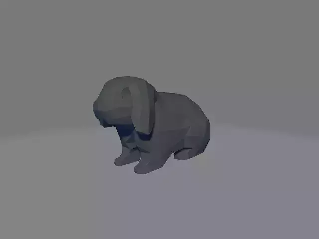 Geometric Low Poly Bunny