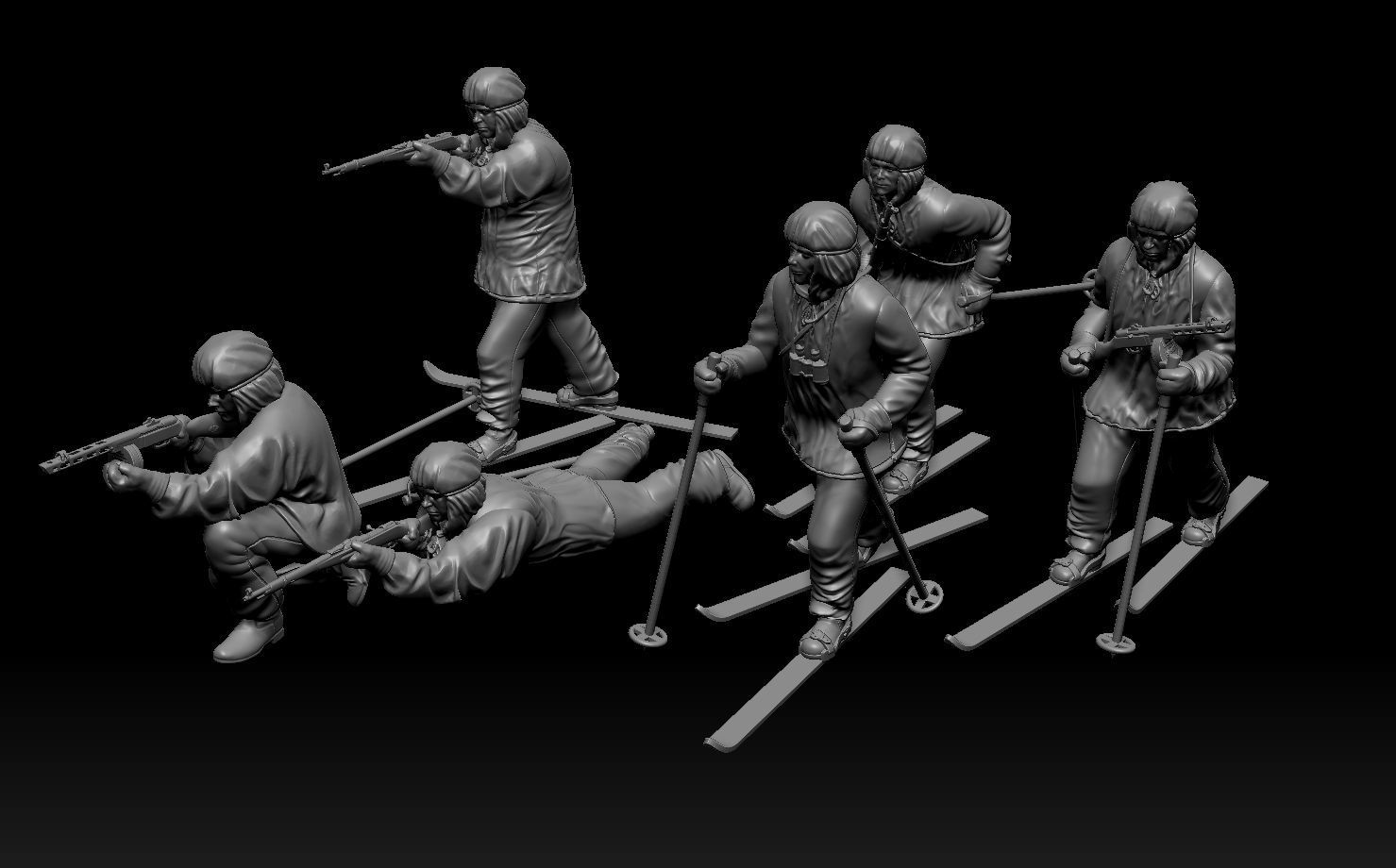 soldiers WW2 Russia 3D print model_12