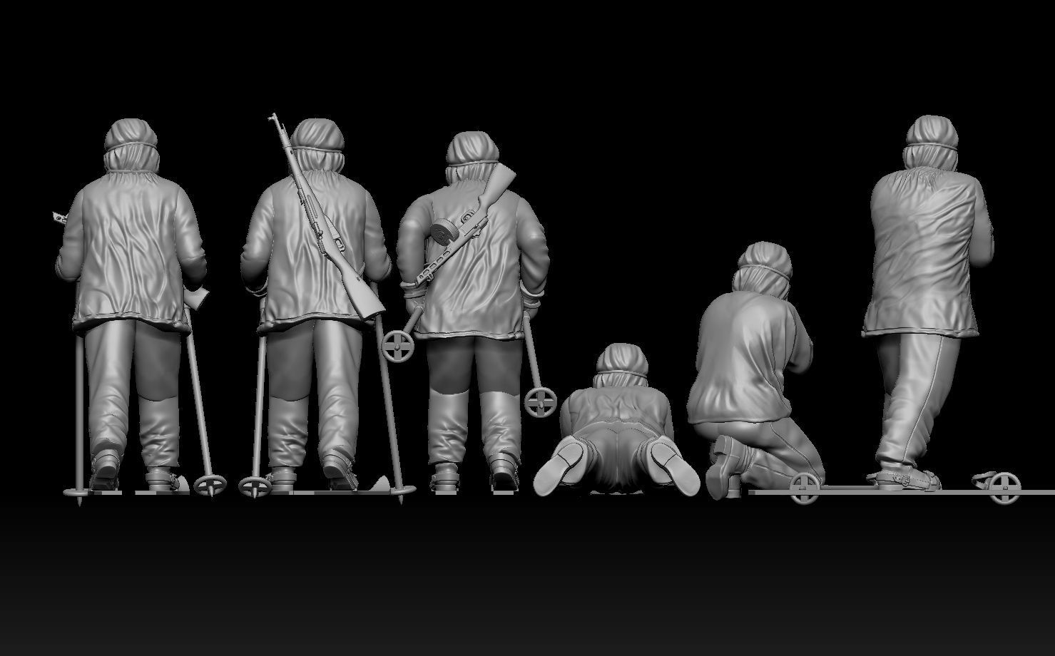soldiers WW2 Russia 3D print model_10