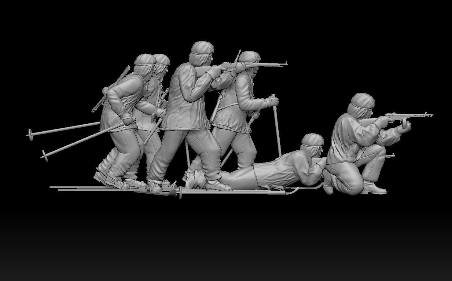 soldiers WW2 Russia 3D print model_3