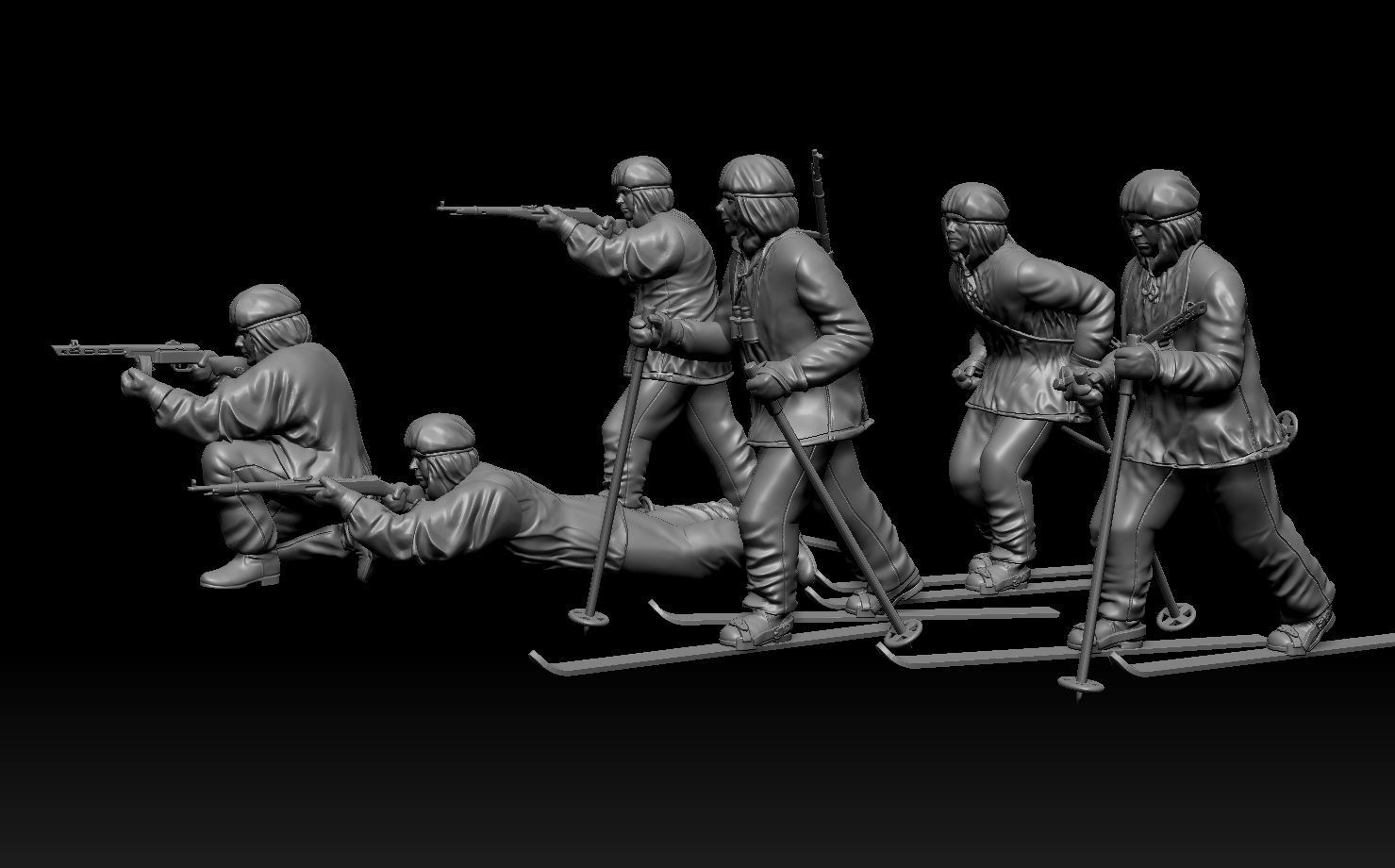soldiers WW2 Russia 3D print model_13
