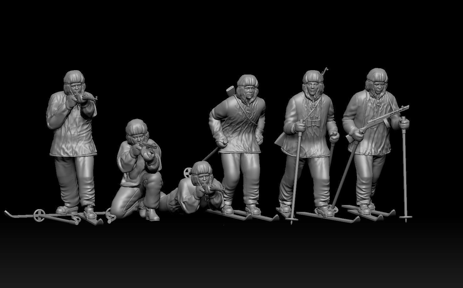 soldiers WW2 Russia 3D print model_7