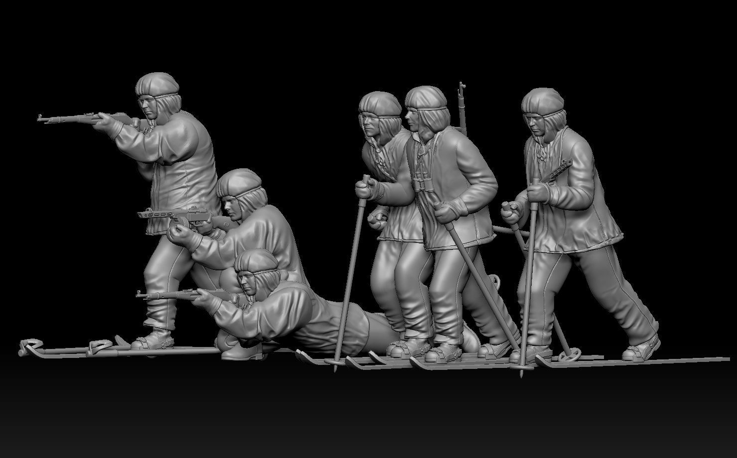 soldiers WW2 Russia 3D print model_2