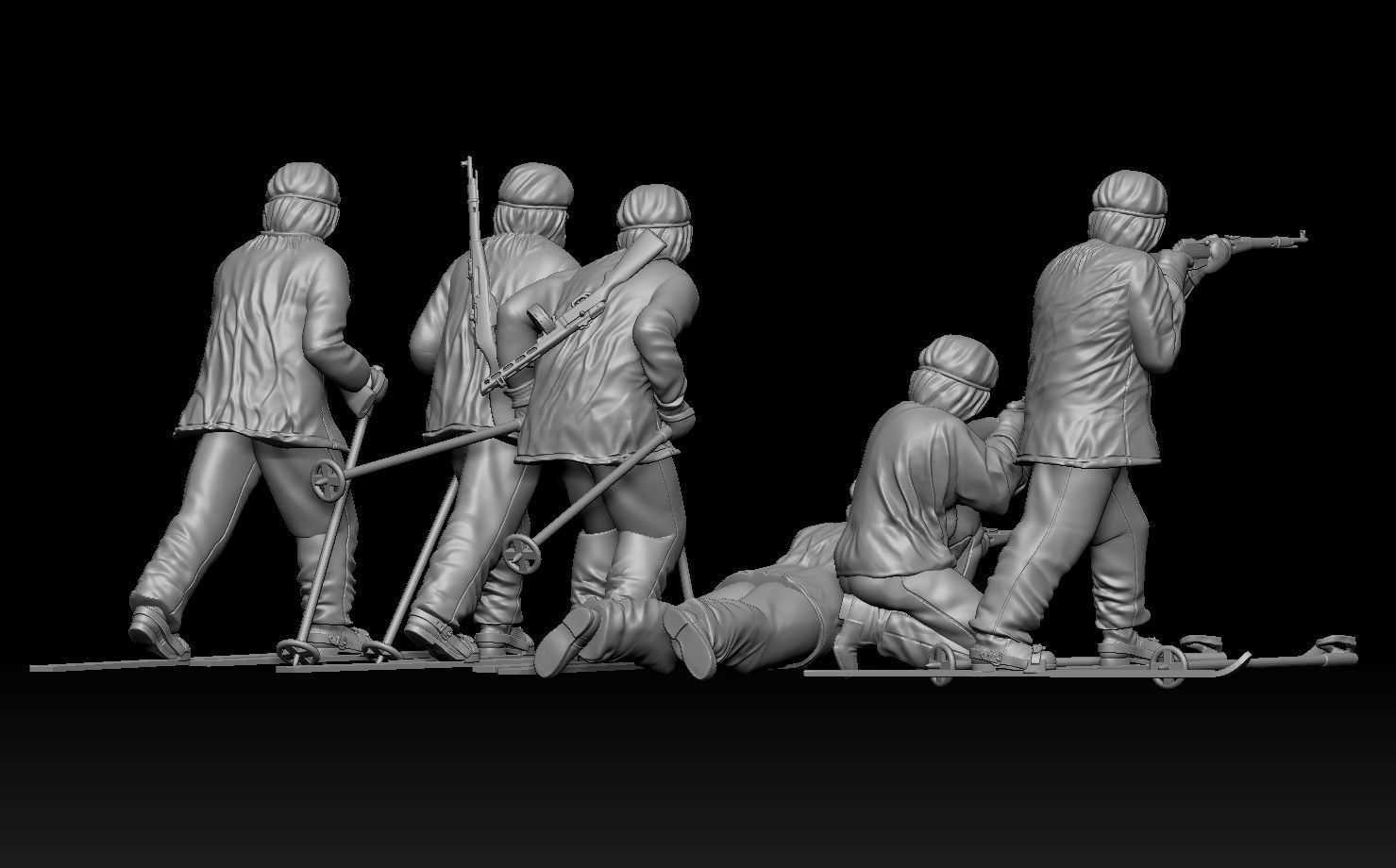 soldiers WW2 Russia 3D print model_8