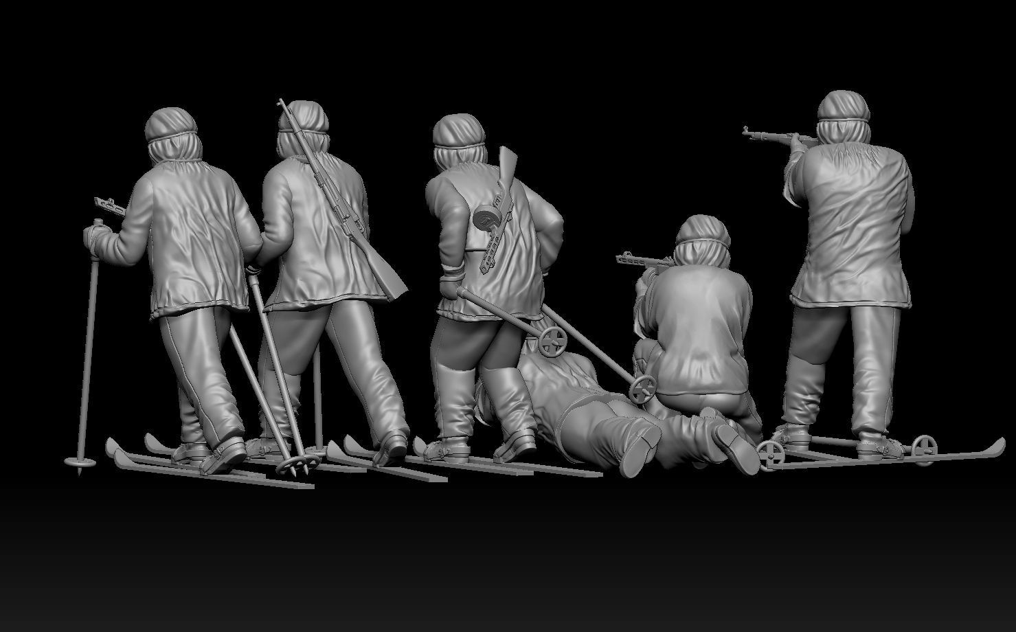 soldiers WW2 Russia 3D print model_11