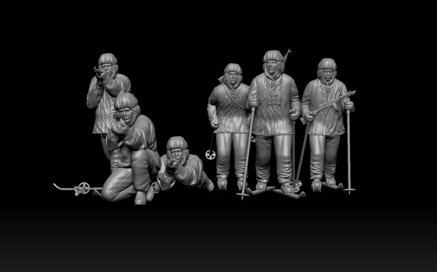soldiers WW2 Russia 3D print model_9
