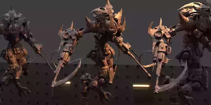 Bionic samurai low res model 2 3D model