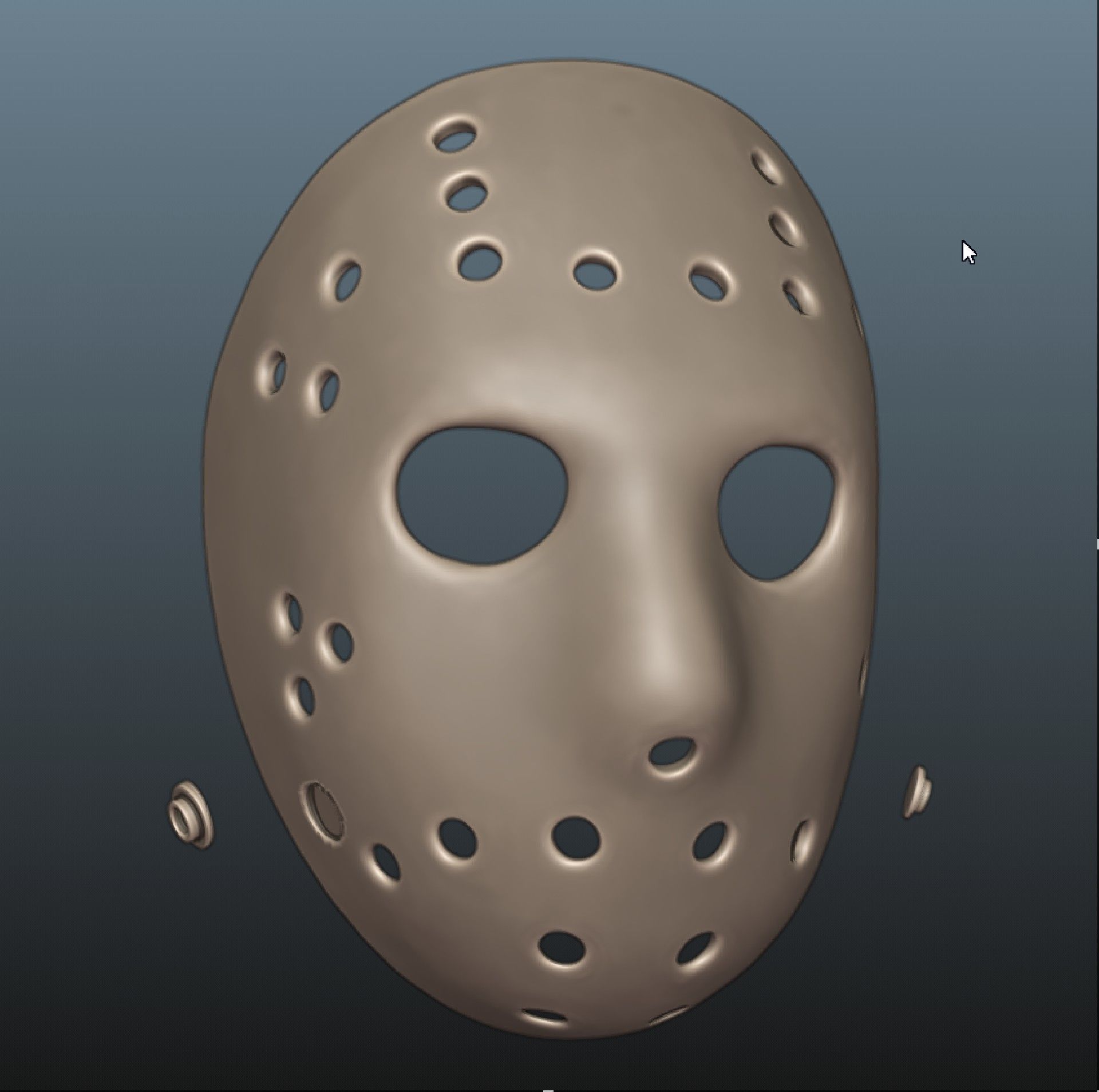 Jason Voorhees Friday the 13th Hockey mask 3D print file 3D print model_5
