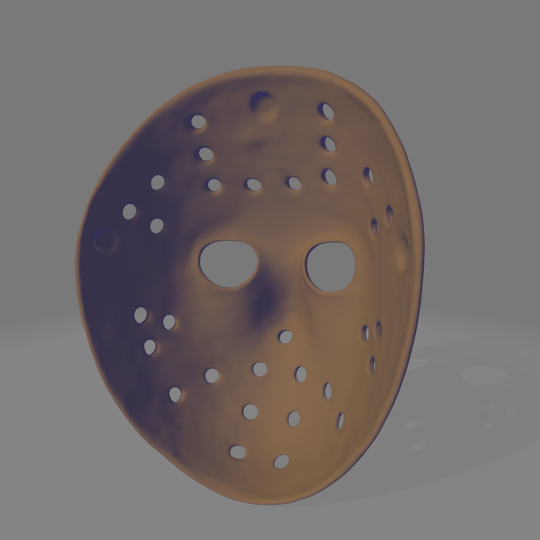 Jason Voorhees Friday the 13th Hockey mask 3D print file 3D print model_3
