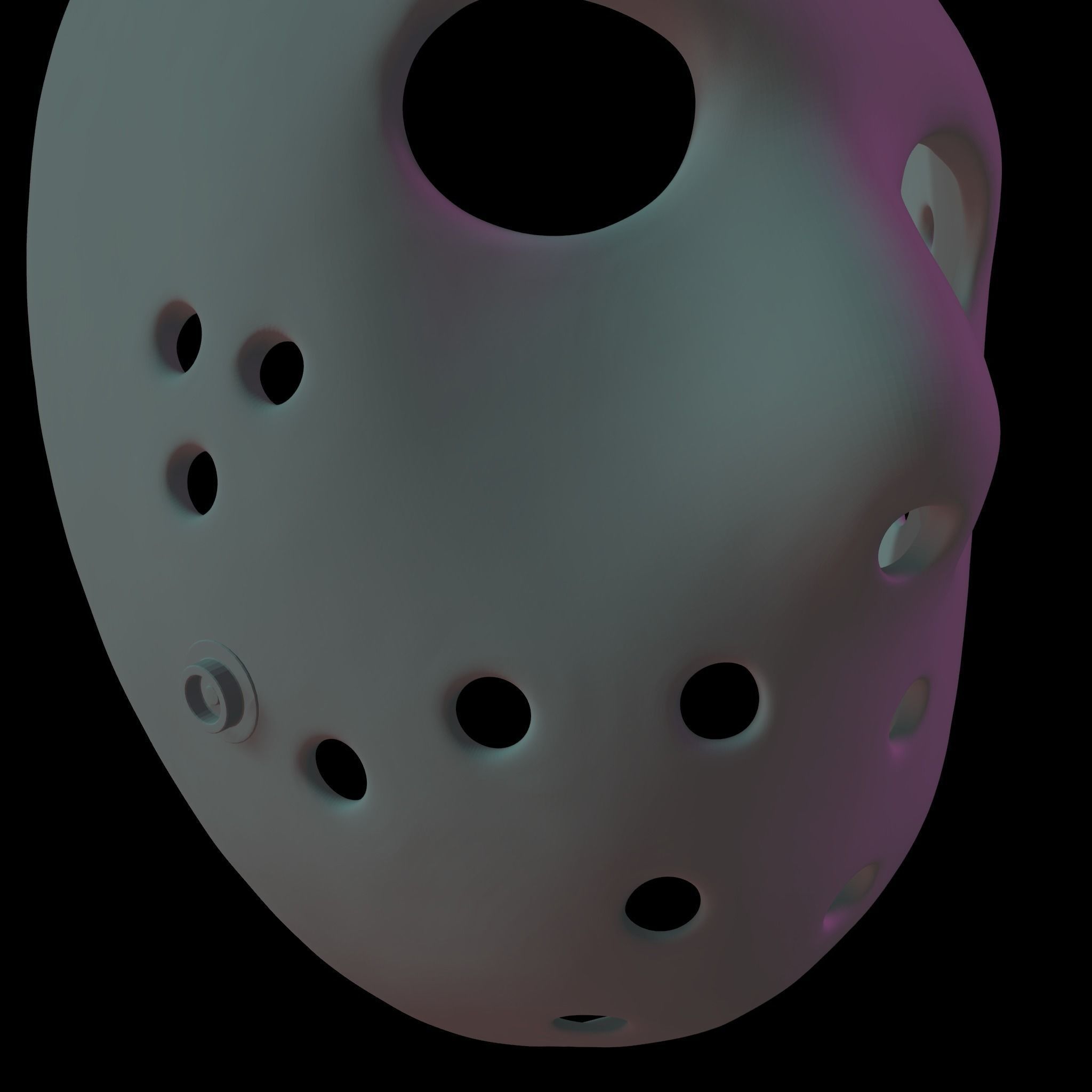 Jason Voorhees Friday the 13th Hockey mask 3D print file 3D print model_7