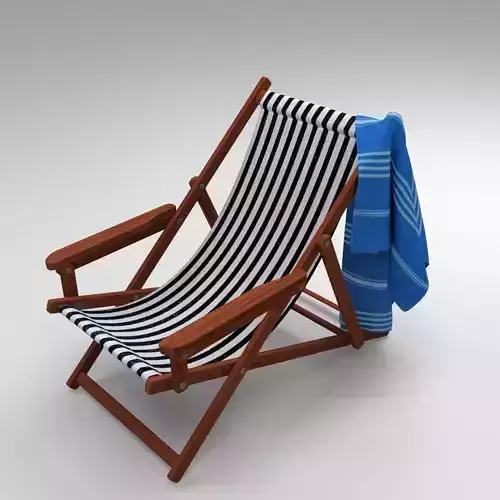 Beach Chair with Towel
