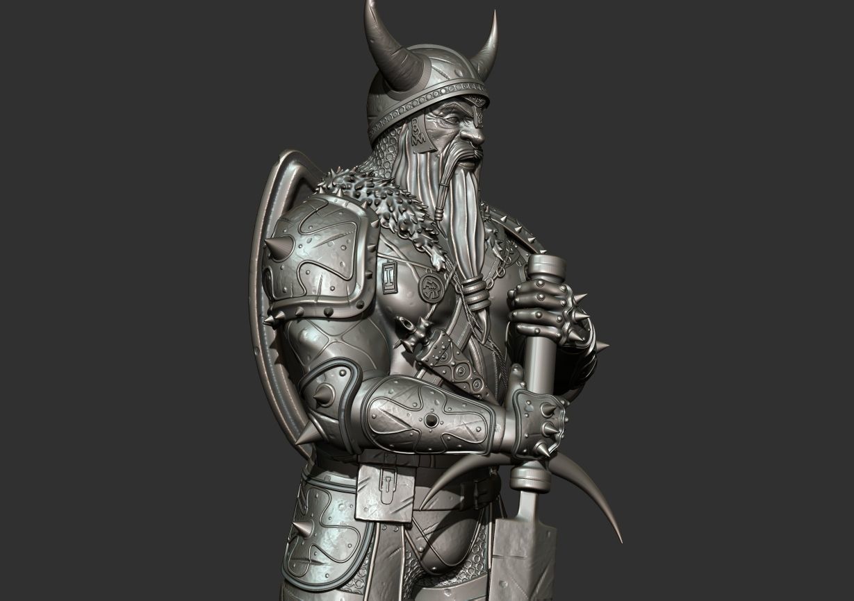 Old Viking 3D print model_17