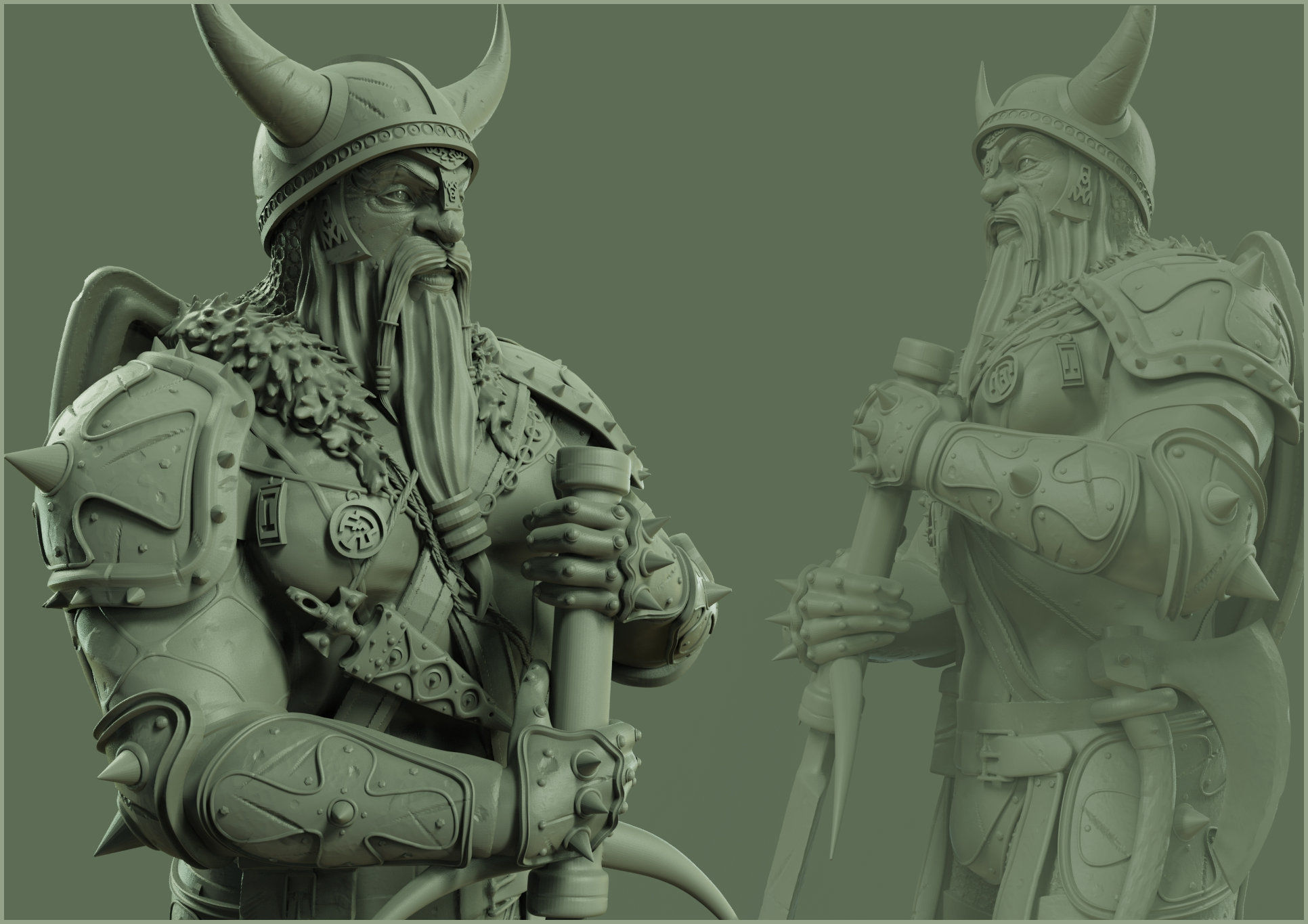 Old Viking 3D print model_11
