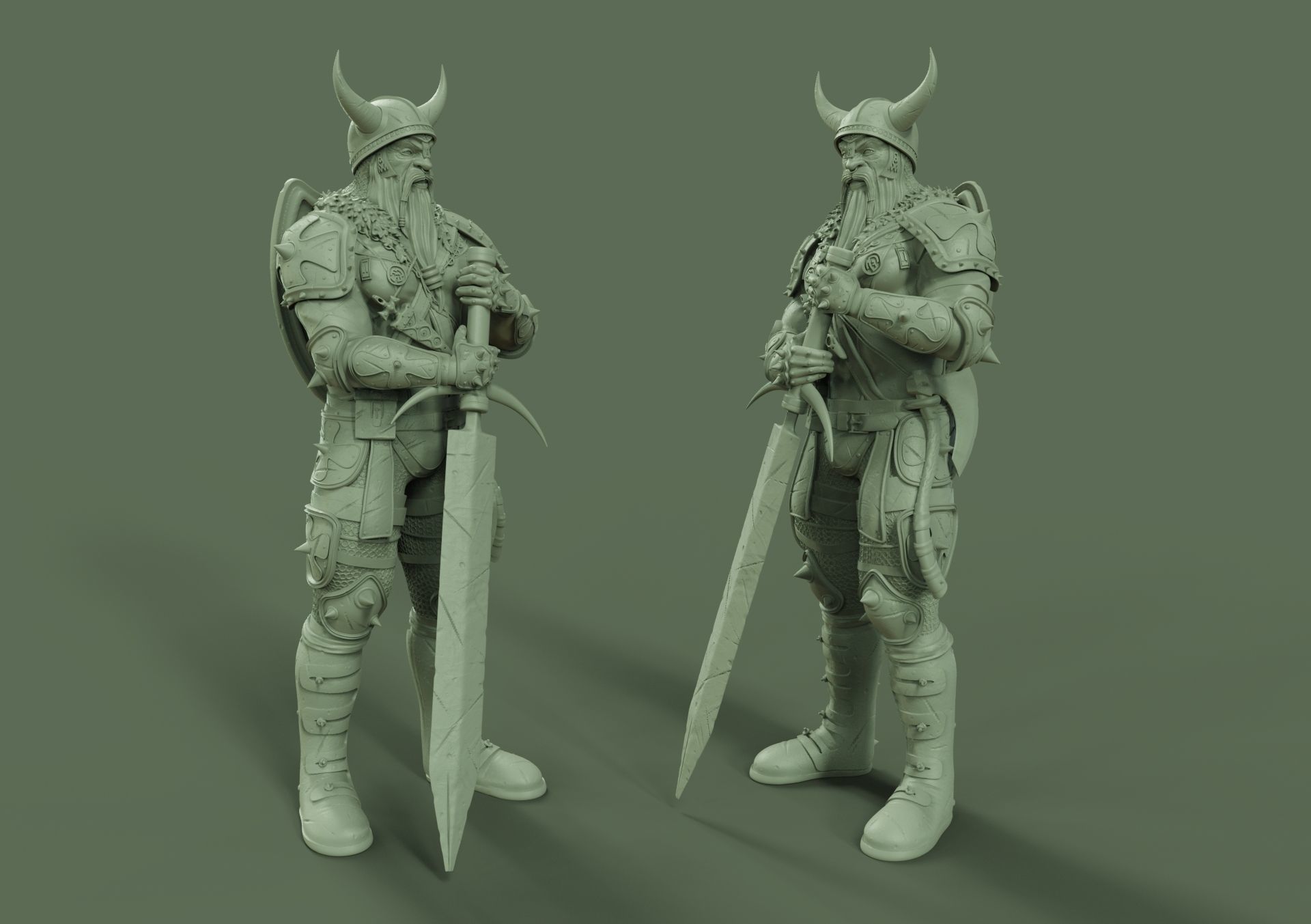 Old Viking 3D print model_10