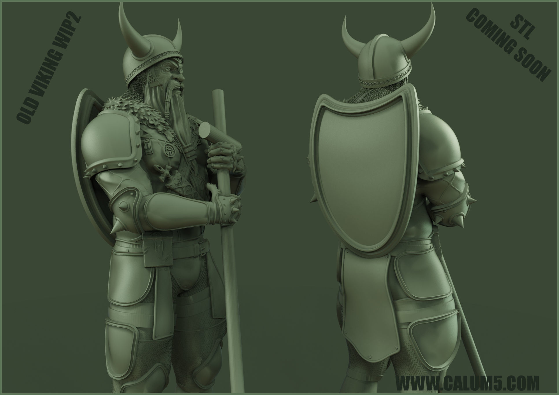 Old Viking 3D print model_15