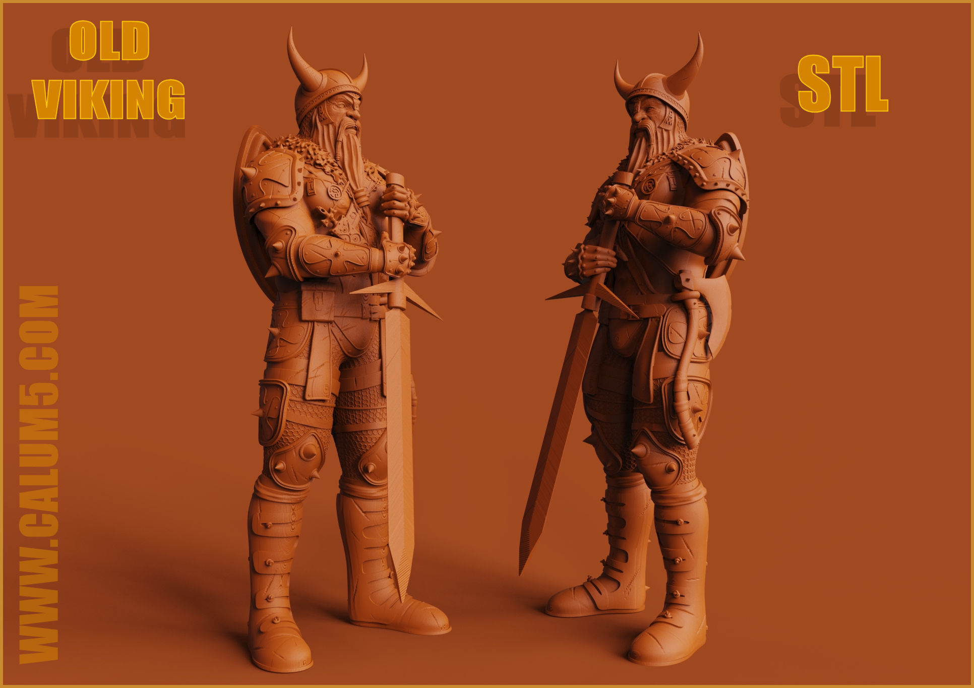 Old Viking 3D print model_6