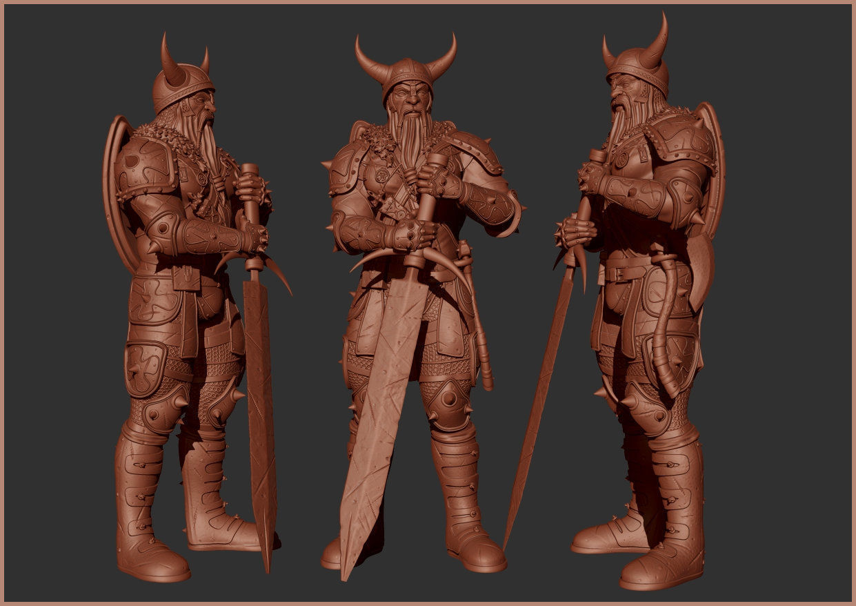Old Viking 3D print model_2