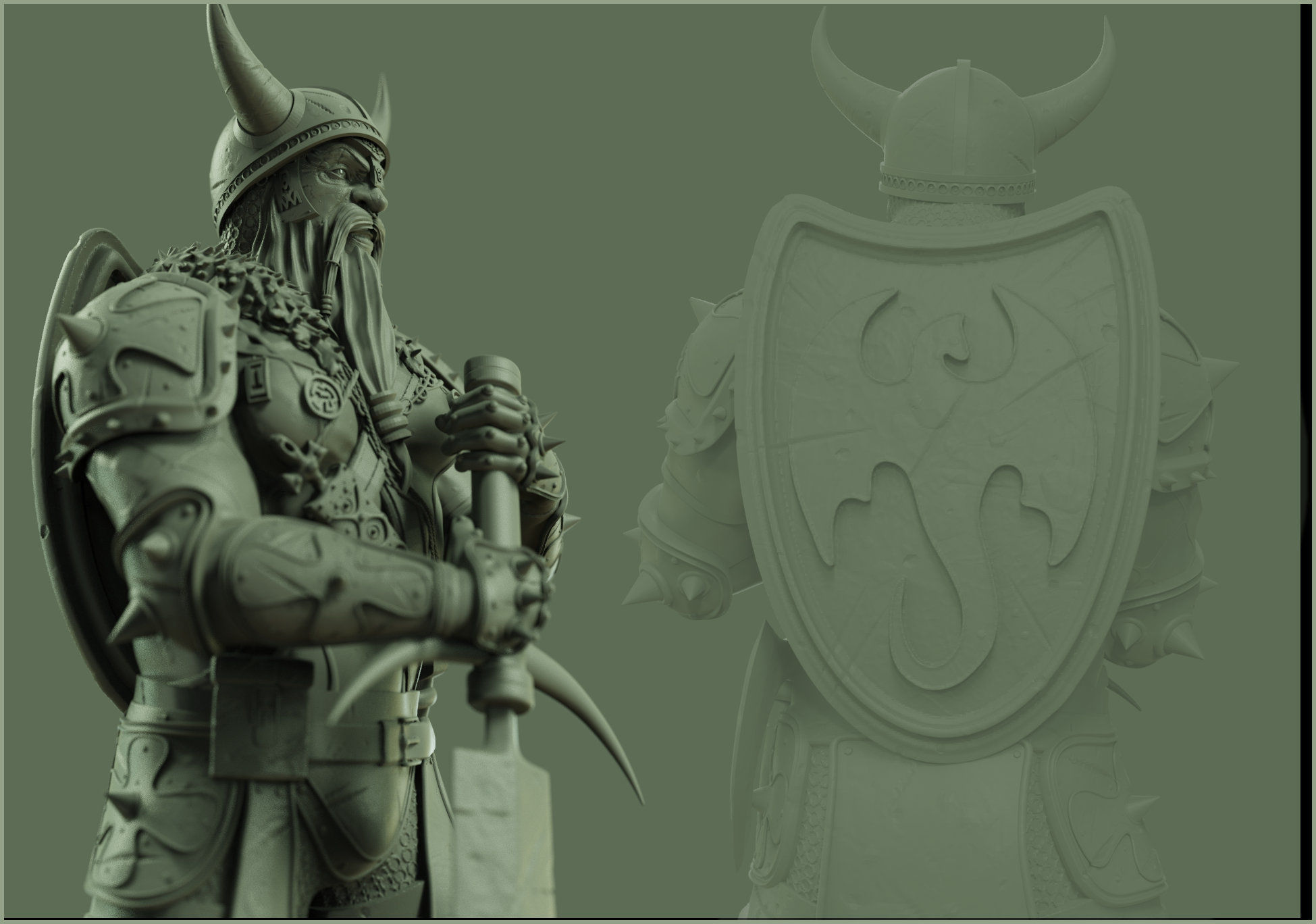Old Viking 3D print model_14