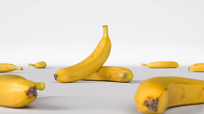 Banana 3D model 2