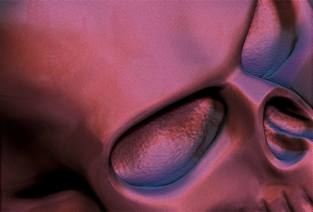 Skull Head Ring  3D print model_26