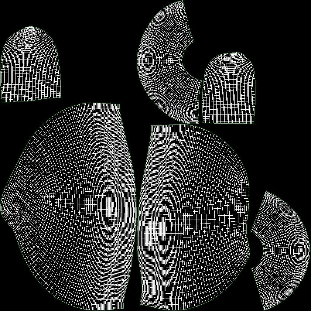 Mushroom Lactarius Indigo 3D model_7