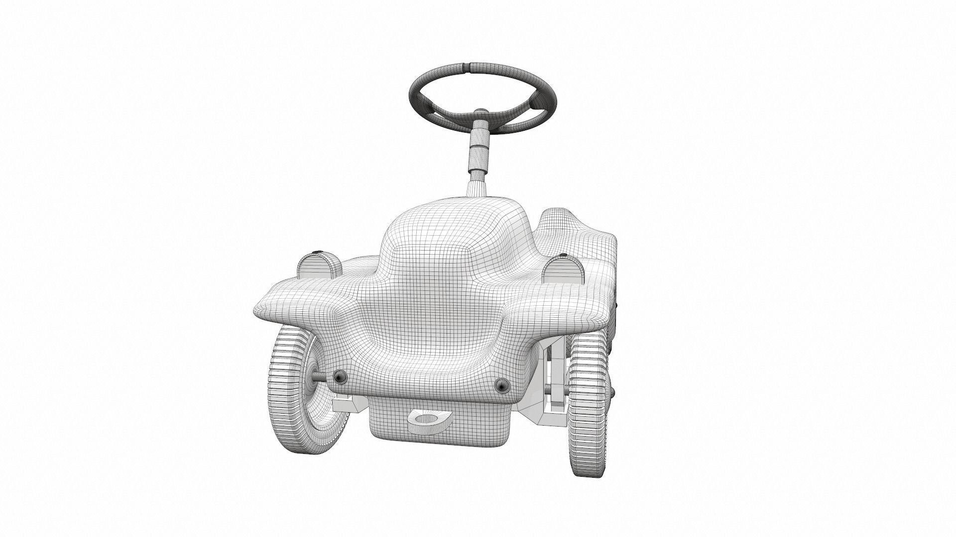 Bobbycar 3 toy car 3D model_12