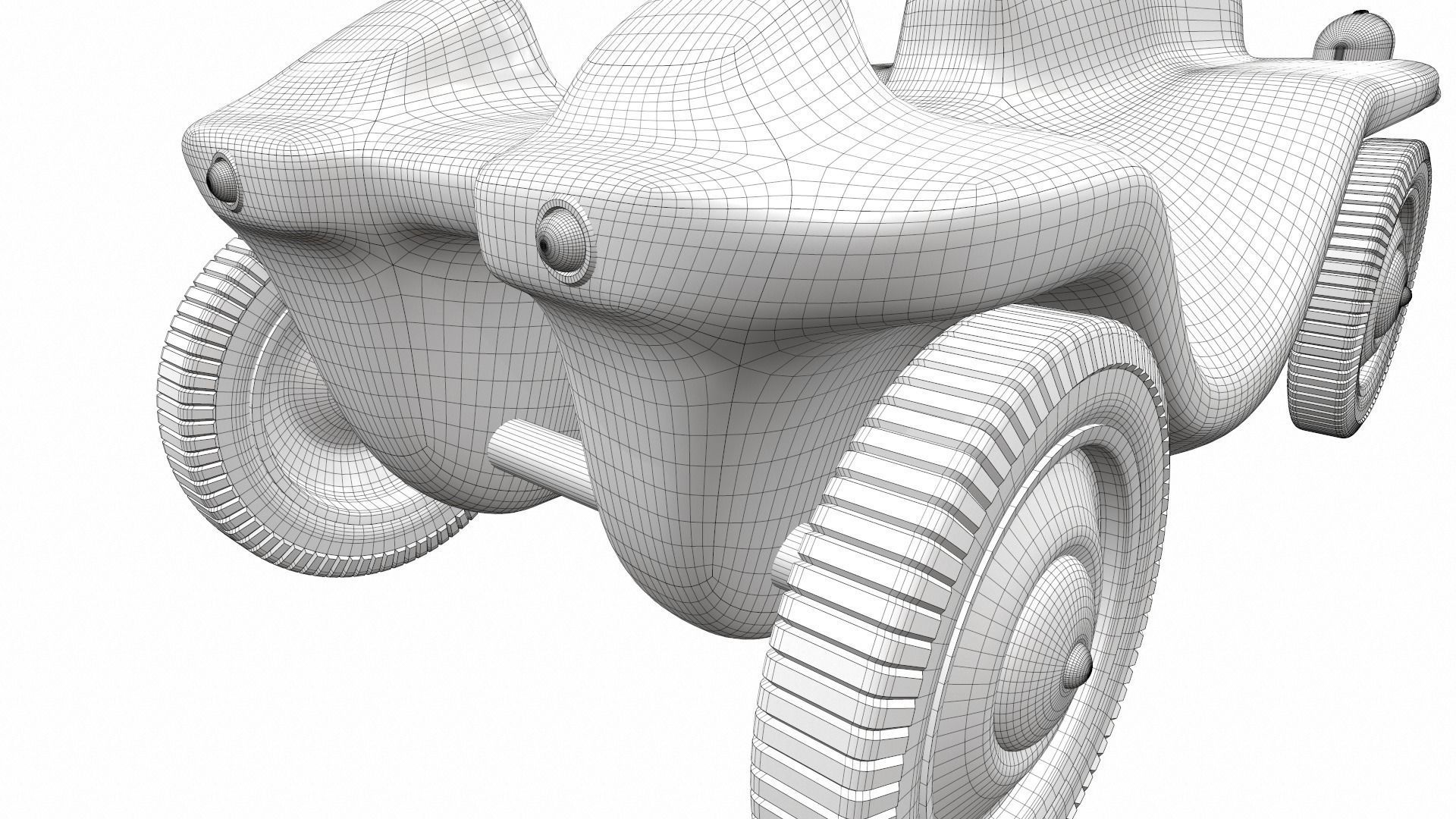 Bobbycar 3 toy car 3D model_20