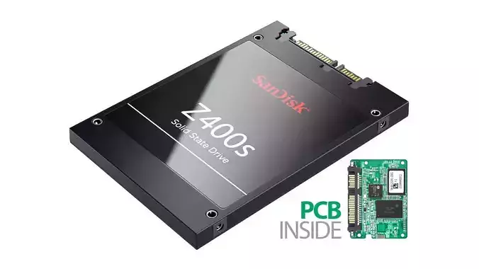SSD Storage SanDisk Z400s 3D model