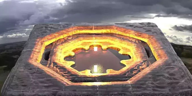 Blood Stone Floor design 3D model