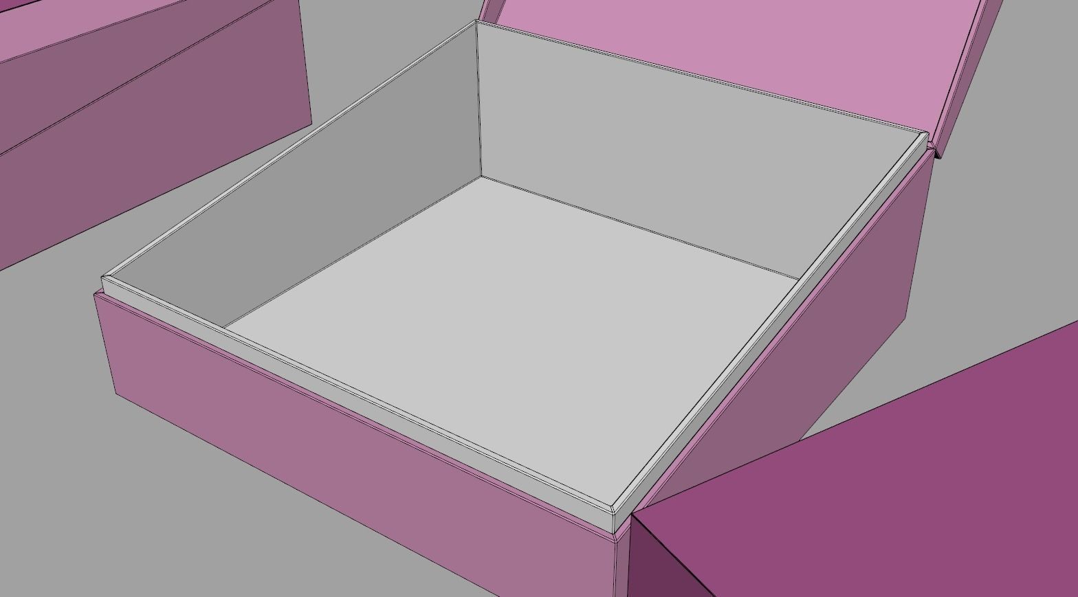 Diagonal Lid Gift Box 3D model_7