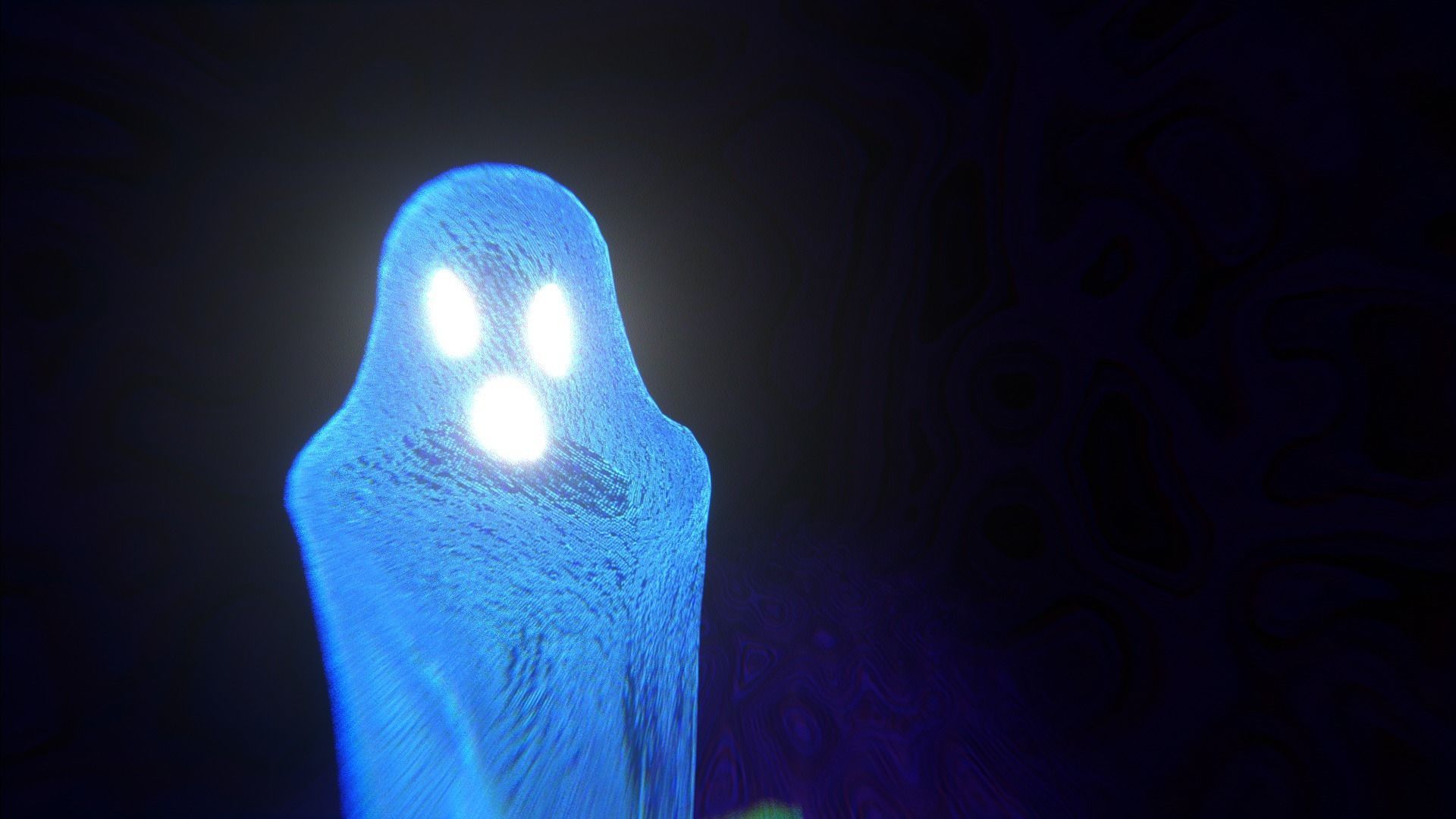 Halloween Scary Cartoon Ghost Free 3D model_13