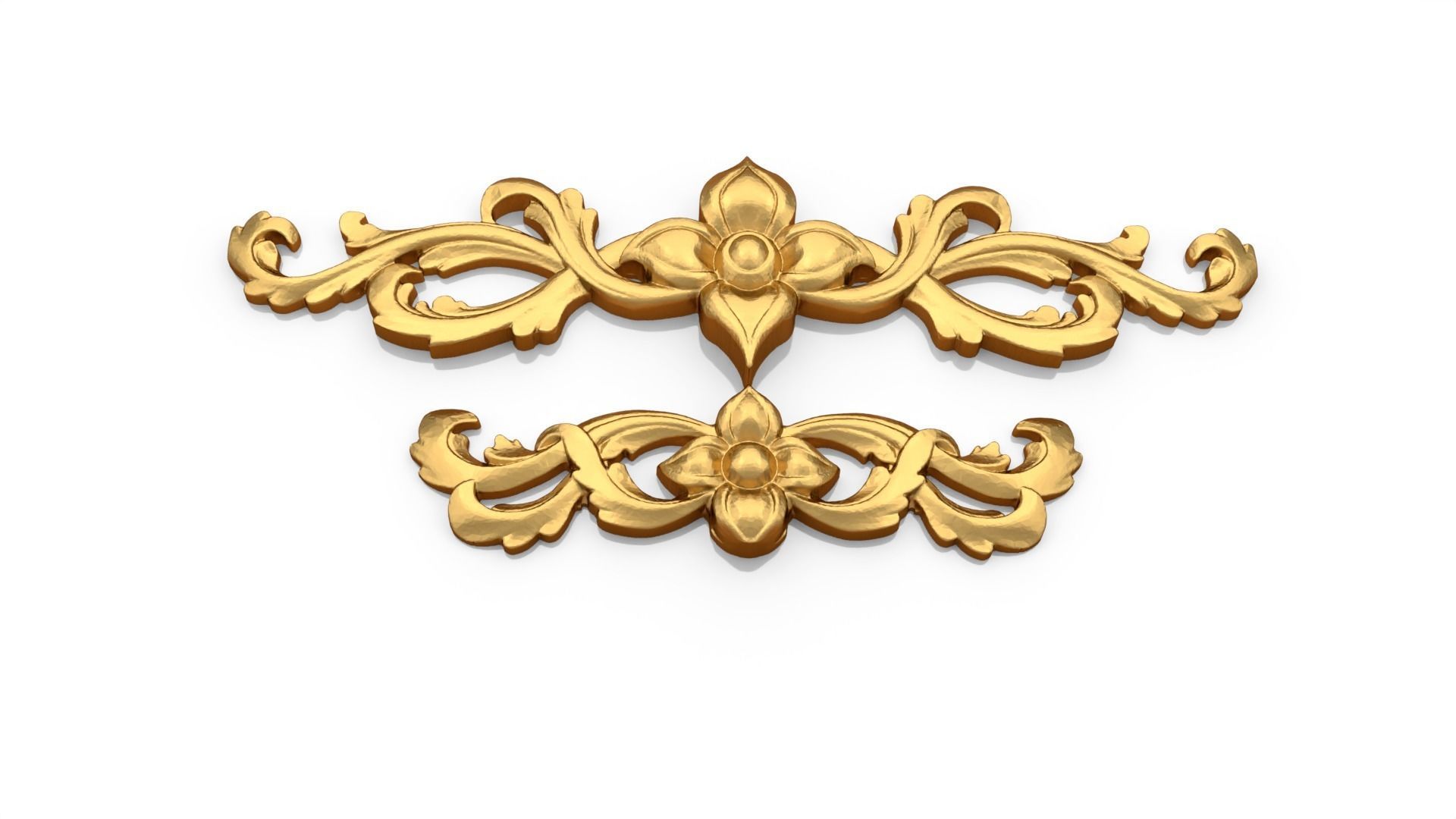 Classic decor ornament 134 3D model_3