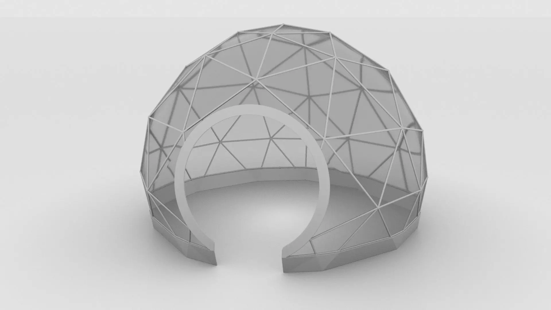 Geodesic Dome Tent 3D model