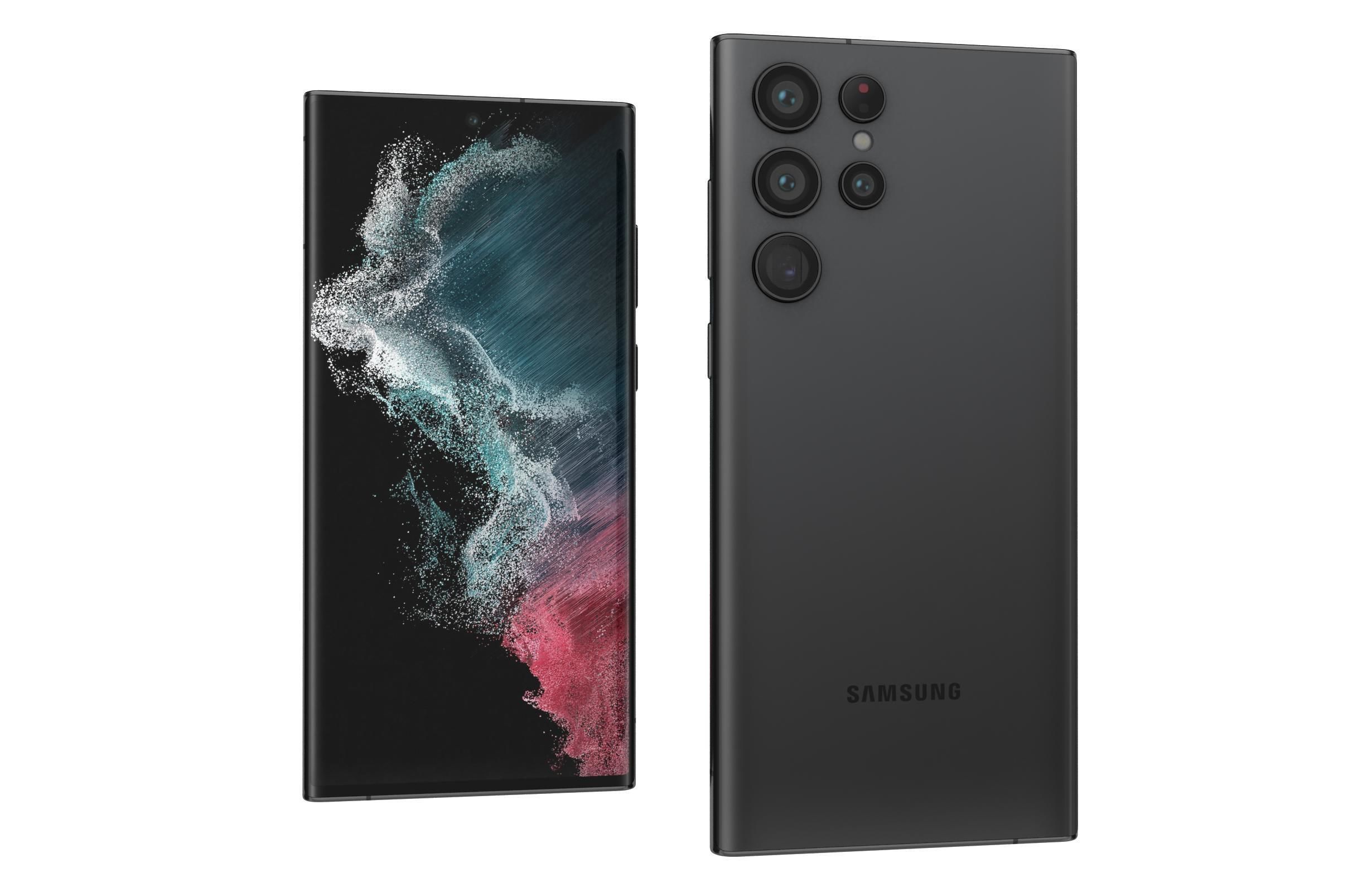 Samsung Galaxy S22 Ultra Phantom Black 3D model_12