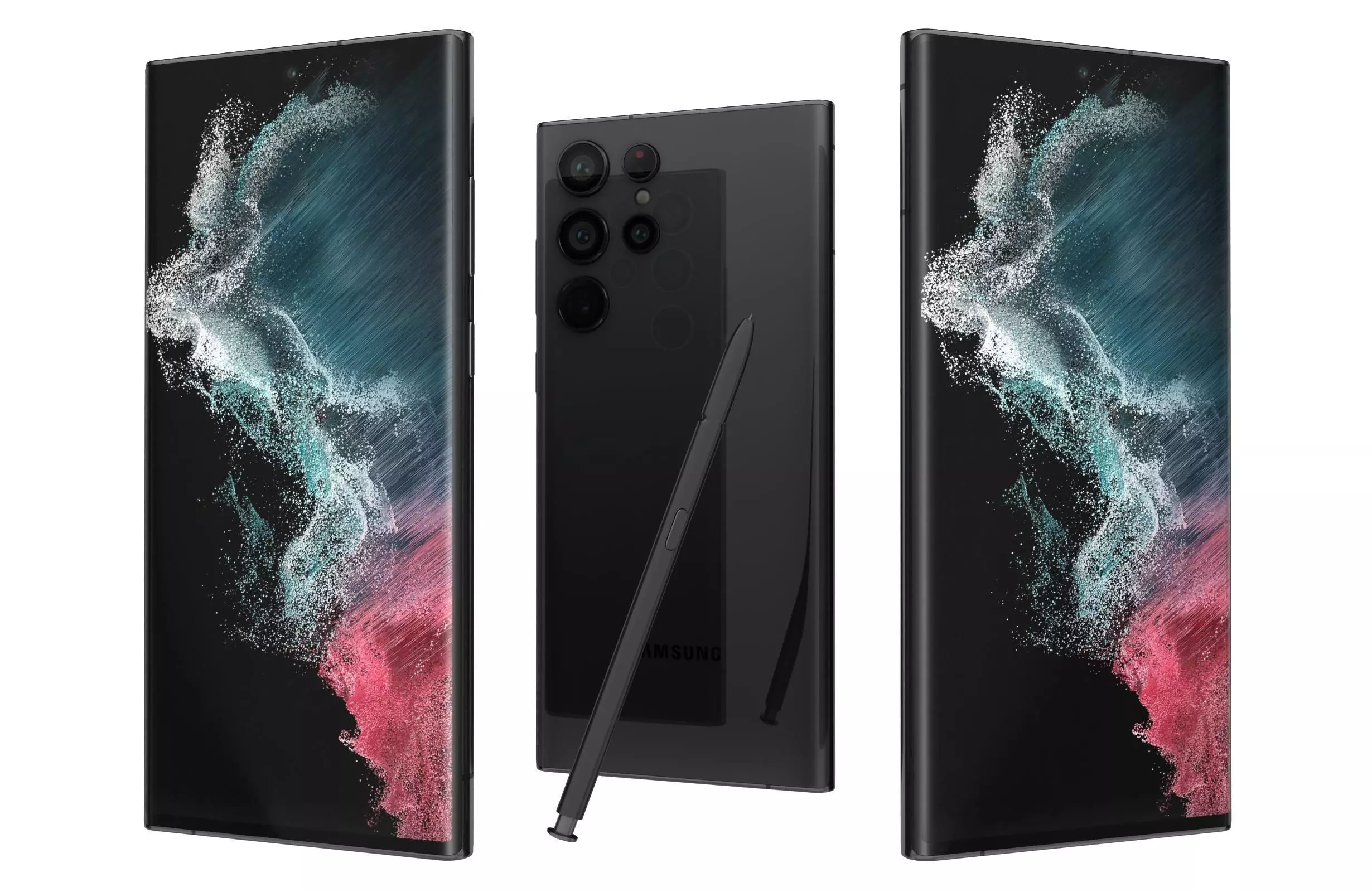 Samsung Galaxy S22 Ultra Phantom Black 3D model_0