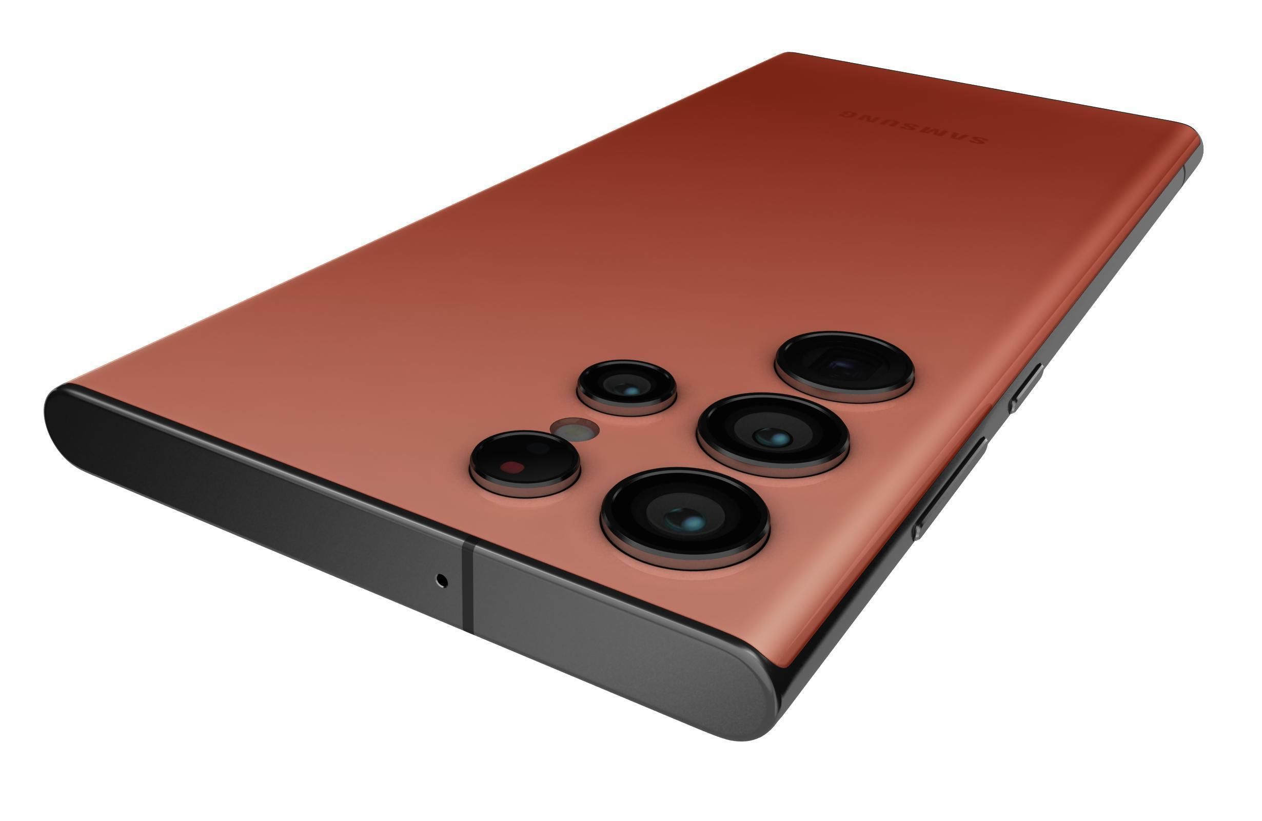 Samsung Galaxy S22 Ultra Red 3D model_15