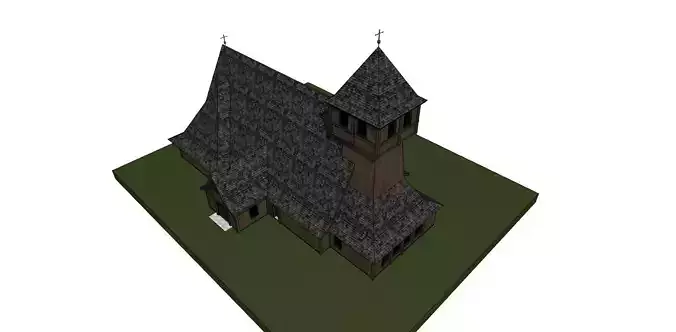 Sanctuary of the Mother of God Shell 3D model