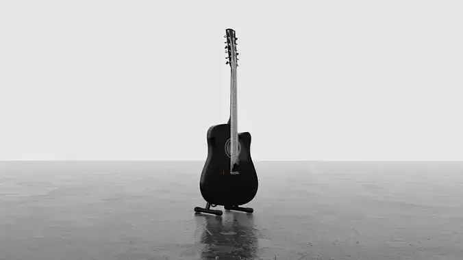 16 String Guitar with Stand