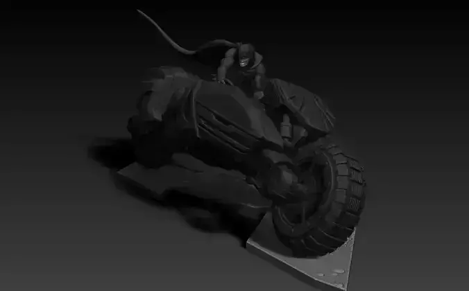 Batman with Batcycle Batblade