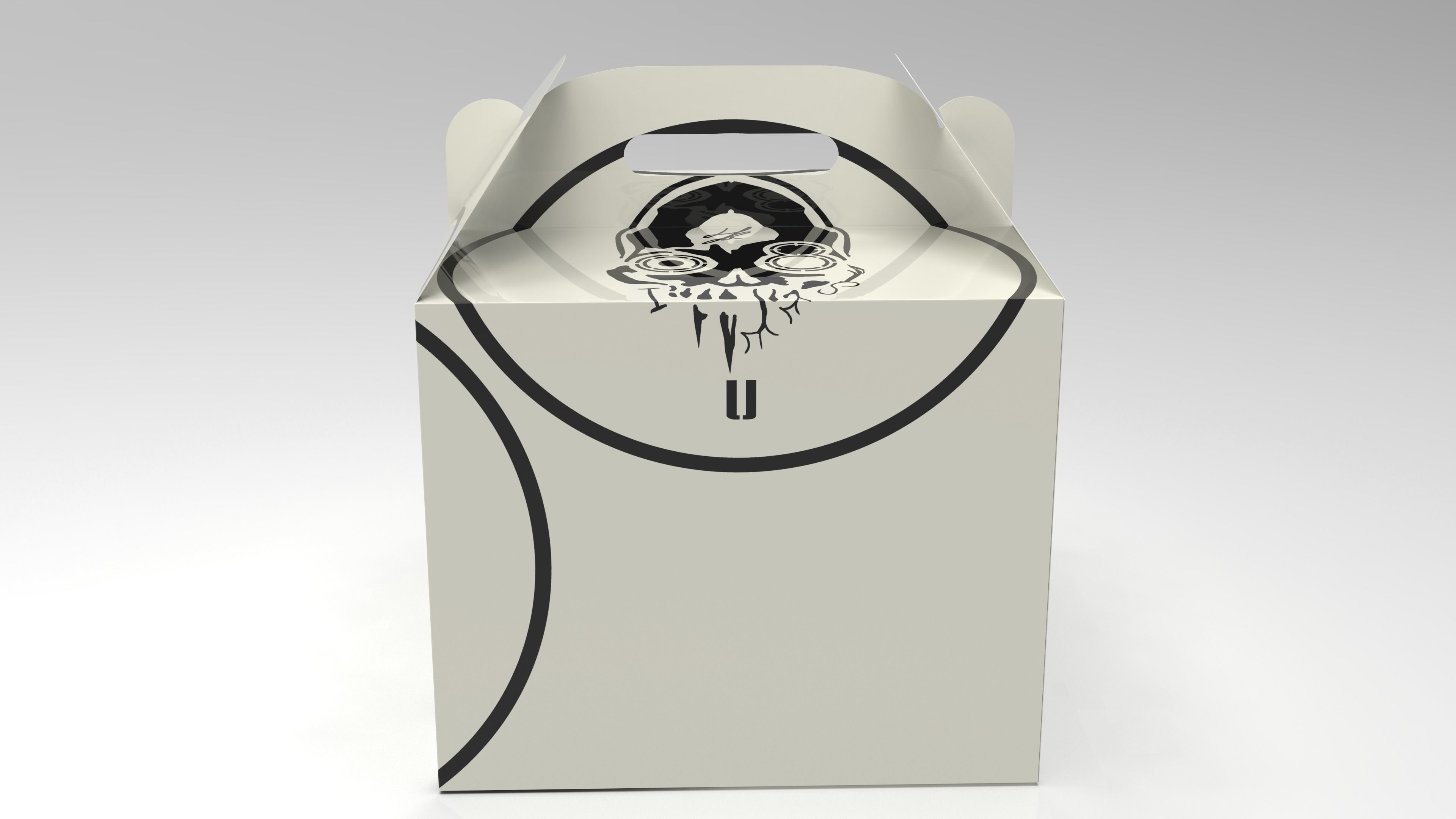 Gable box 3D model food T2 Low-poly 3D model_5