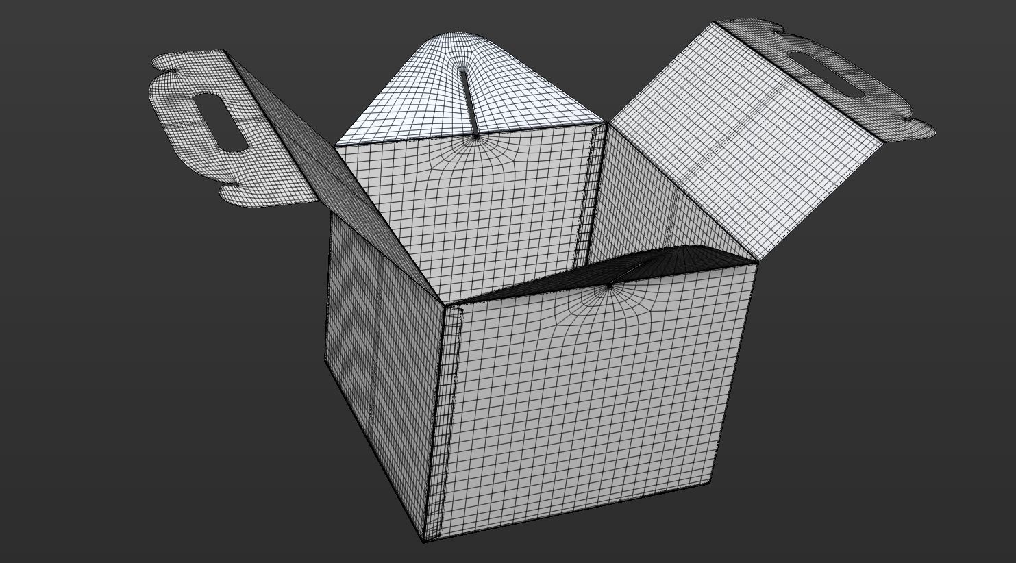 Gable box 3D model food T2 Low-poly 3D model_19