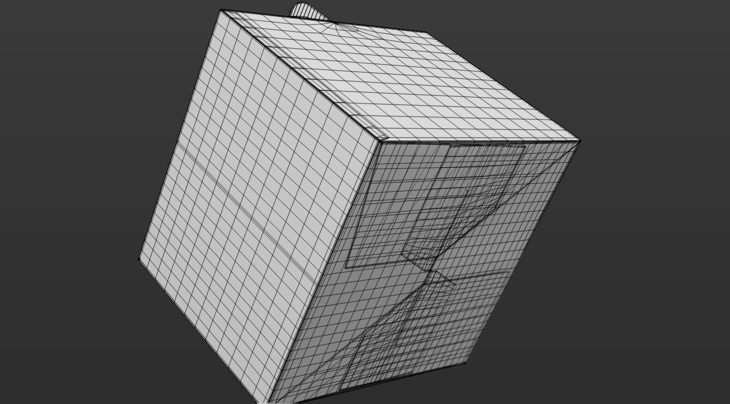 Gable box 3D model food T2 Low-poly 3D model_34